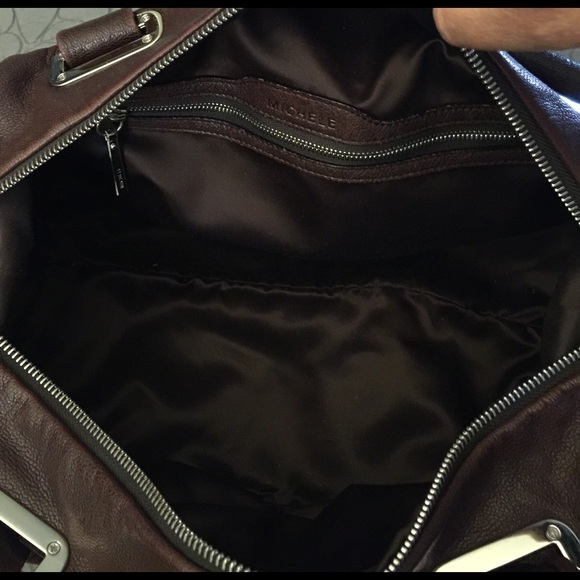 Michele Leather Satchel with Tassel - Picture 6 of 8